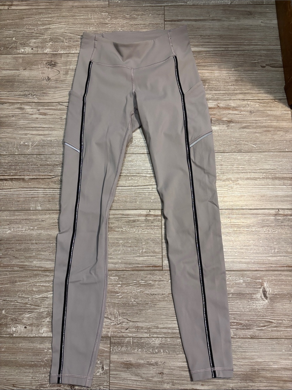 lululemon athletica Leggings with Black & GLITTER Trim